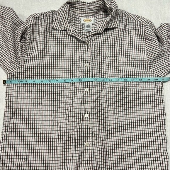 Talbots Plaid Button Front Shirt Size Small - Picture 5 of 7